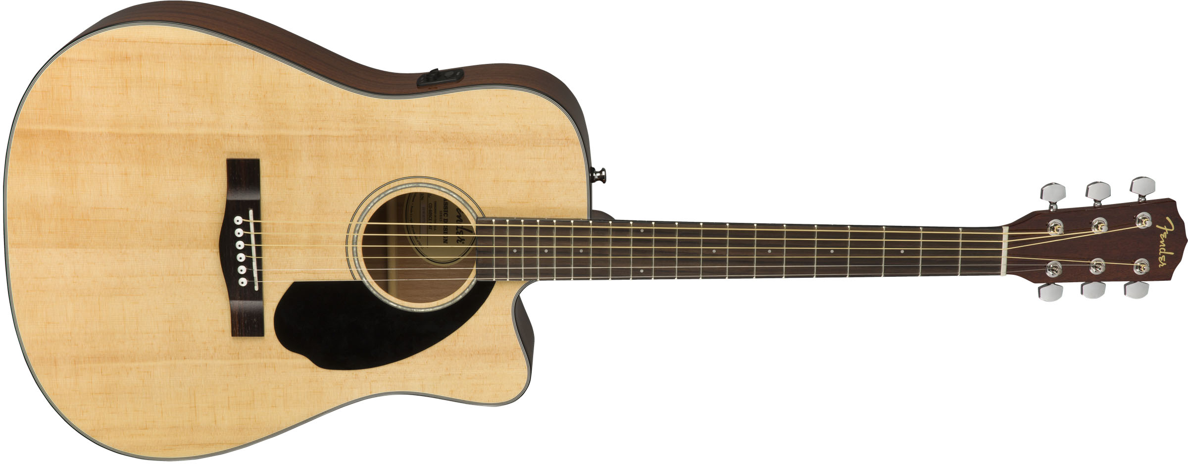 CD-60SCE Dreadnought, Walnut Fingerboard, Natural - Image 4