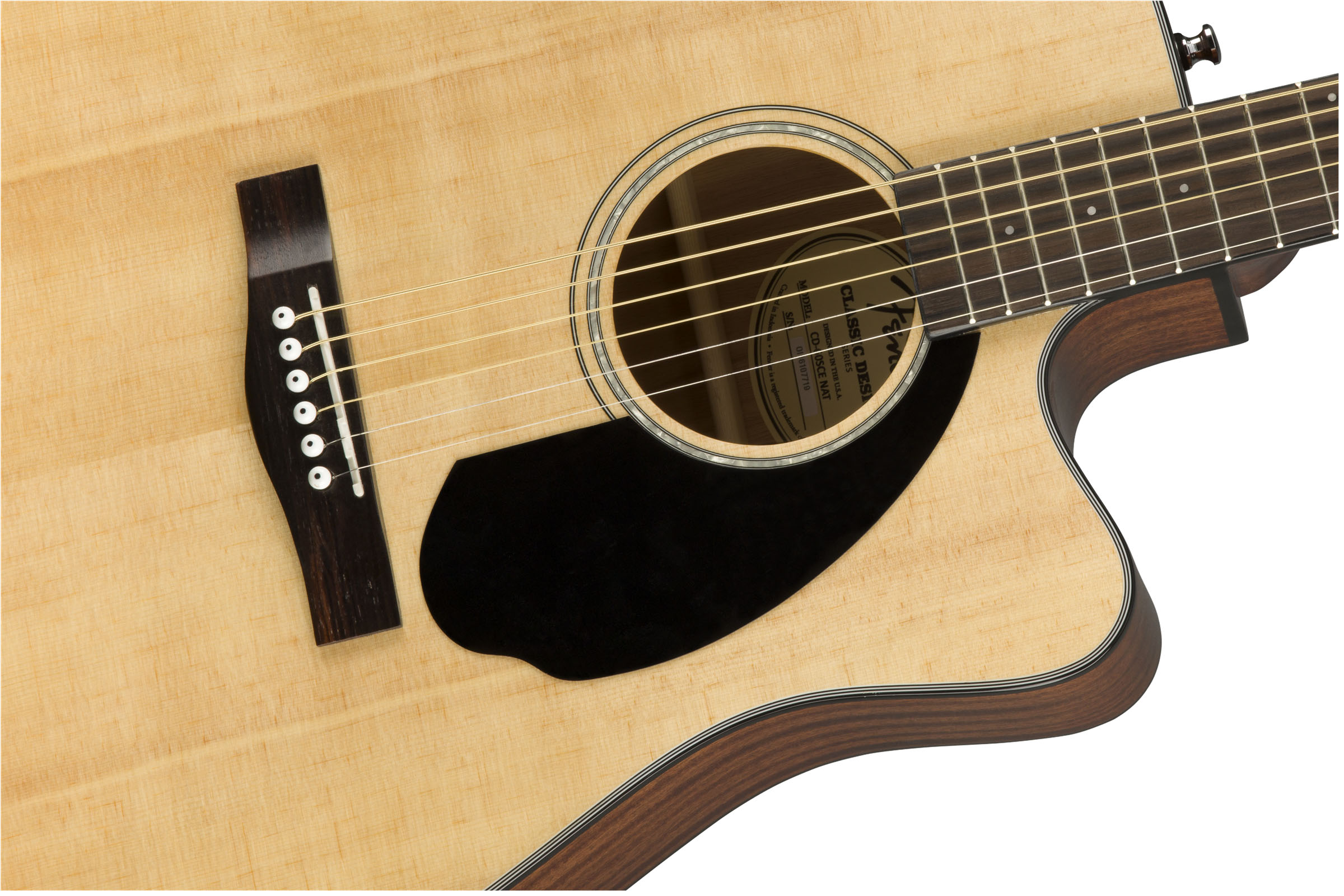 CD-60SCE Dreadnought, Walnut Fingerboard, Natural - Image 6