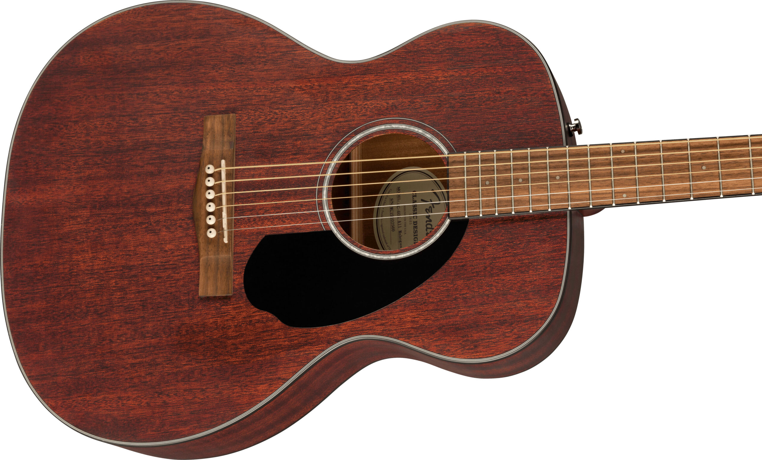 CC-60S All-Mahogany Concert, Walnut Fingerboard, Natural - Image 5