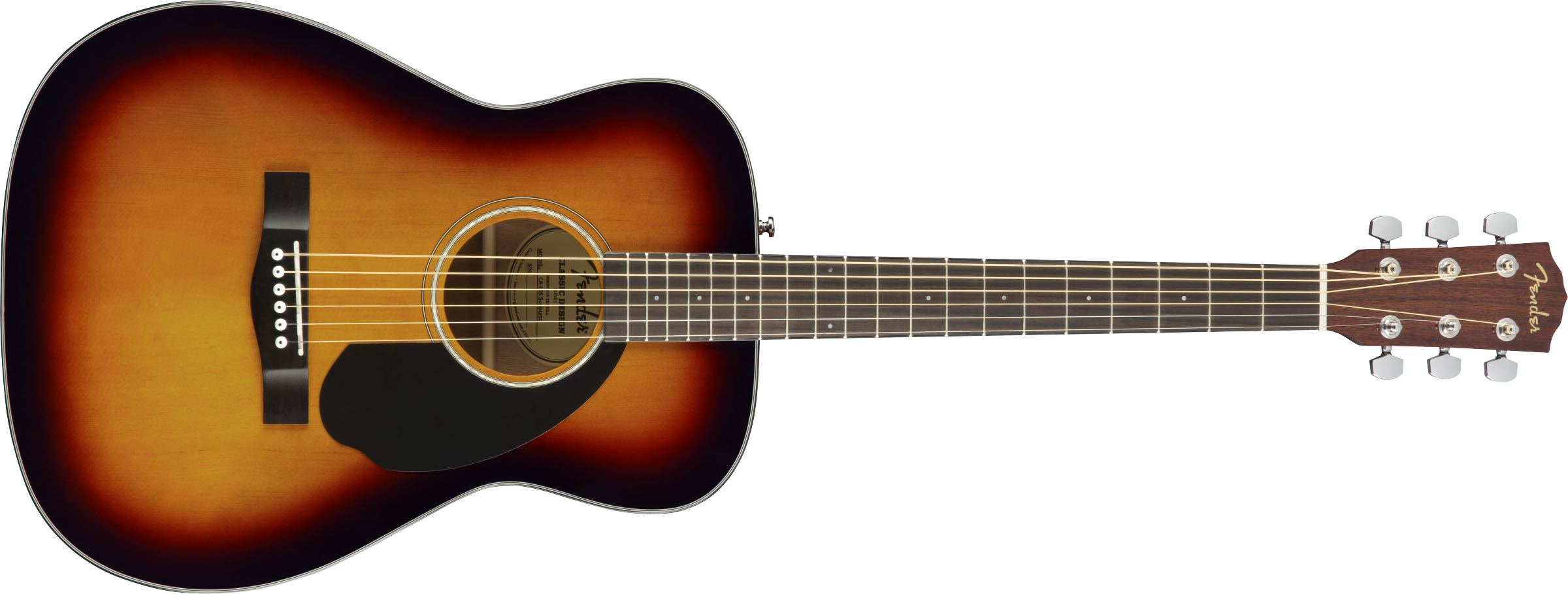 CC-60S Concert, Walnut Fingerboard, 3-Color Sunburst - Image 2