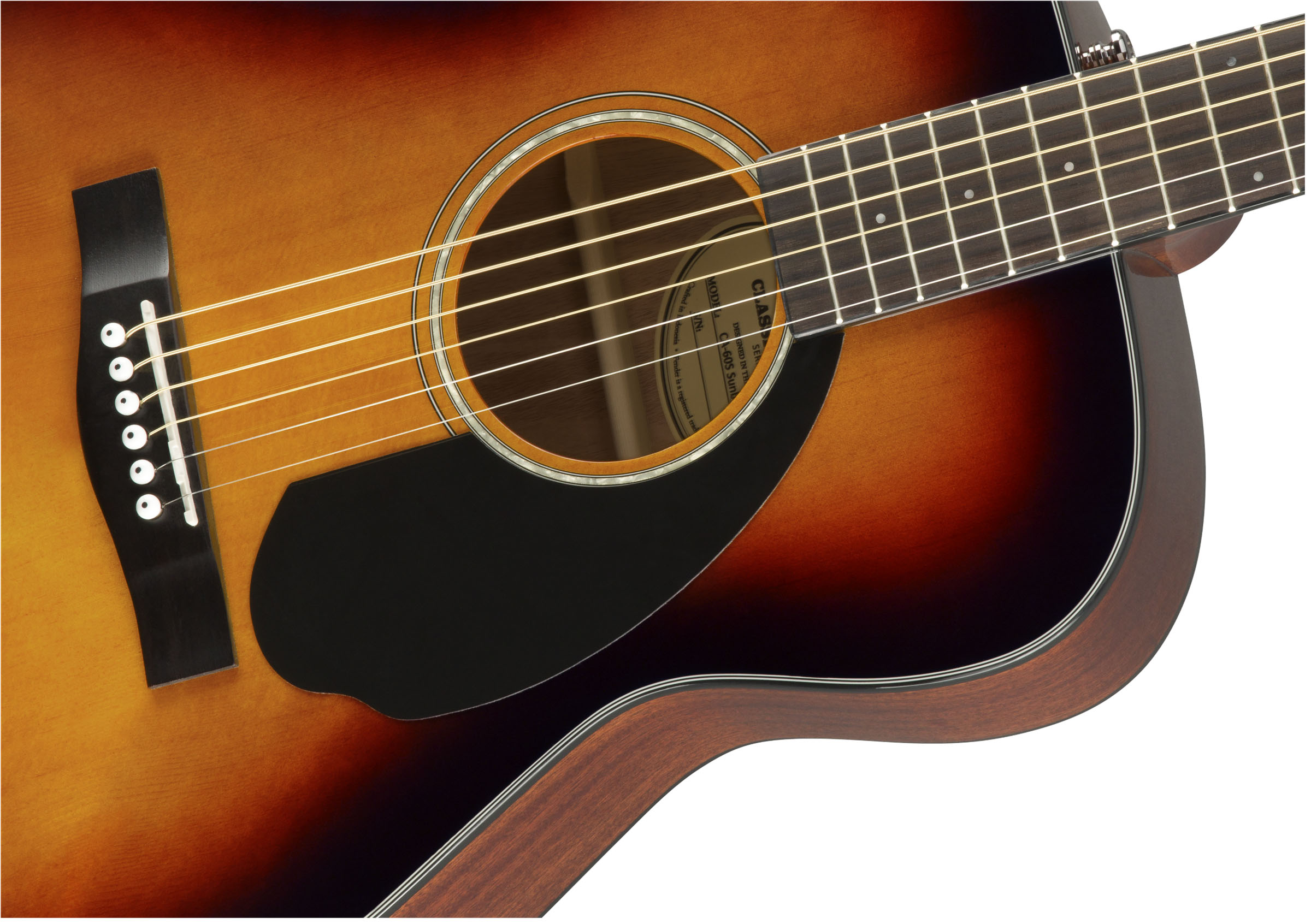 CC-60S Concert, Walnut Fingerboard, 3-Color Sunburst - Image 6