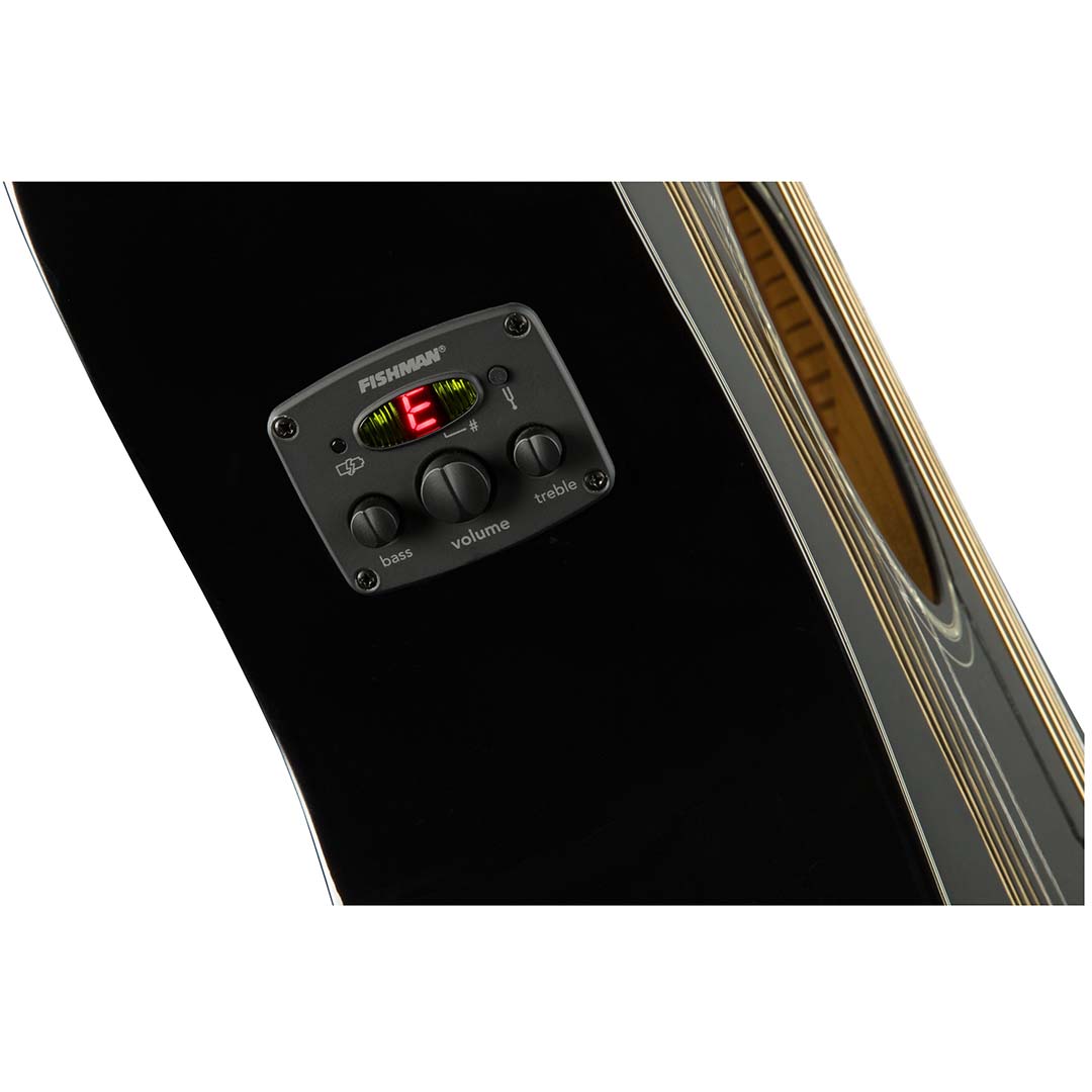 CC-60SCE Concert, Walnut Fingerboard, Black - Image 9
