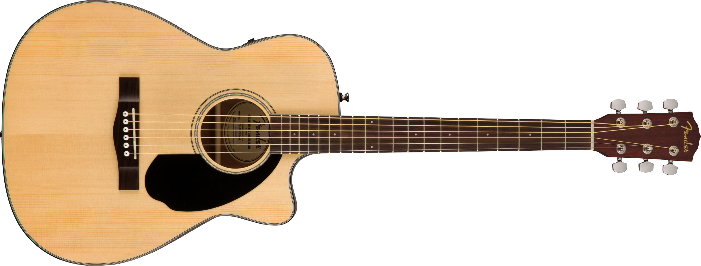 CC-60SCE Concert, Walnut Fingerboard, Natural - Image 2