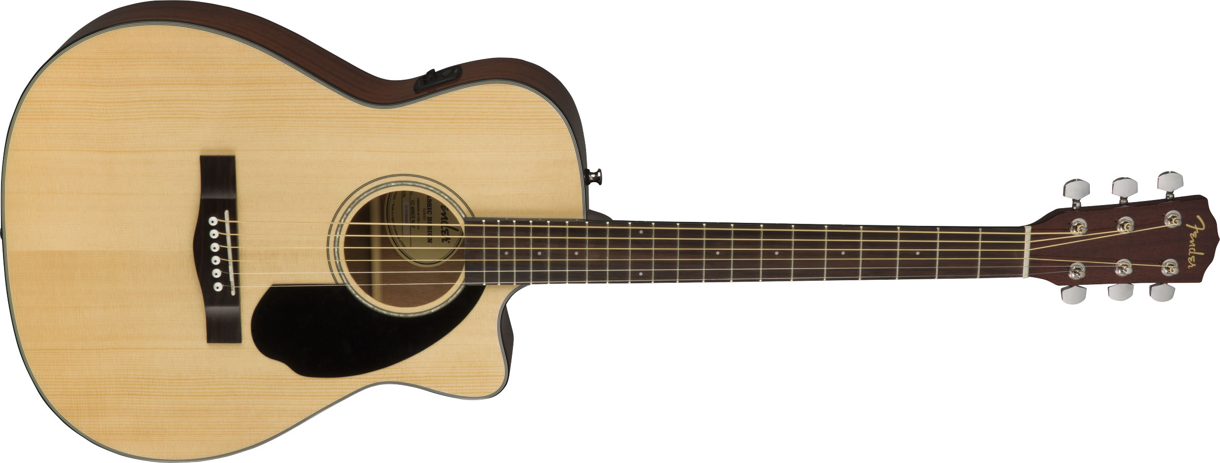 CC-60SCE Concert, Walnut Fingerboard, Natural - Image 4