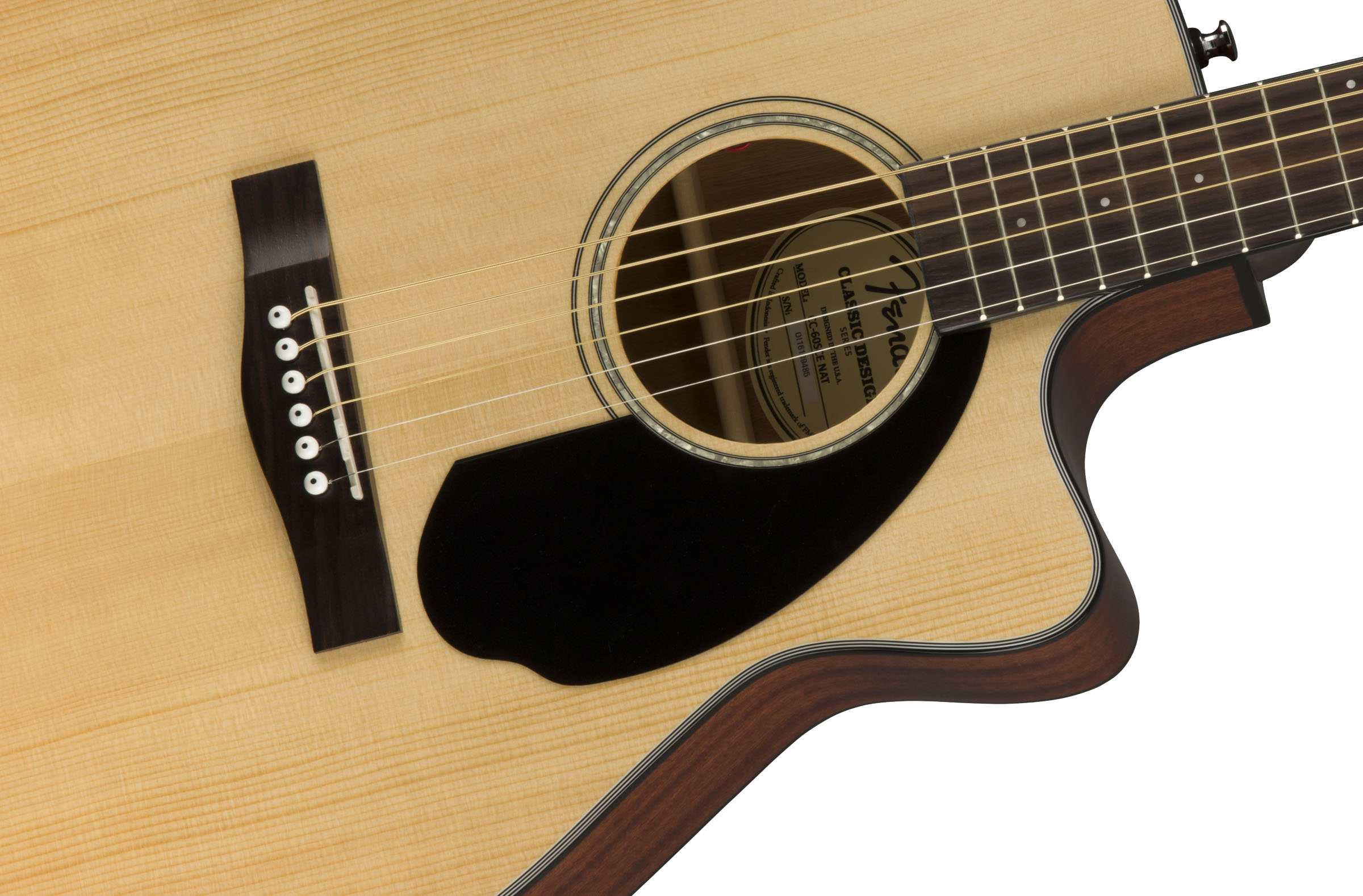CC-60SCE Concert, Walnut Fingerboard, Natural - Image 5