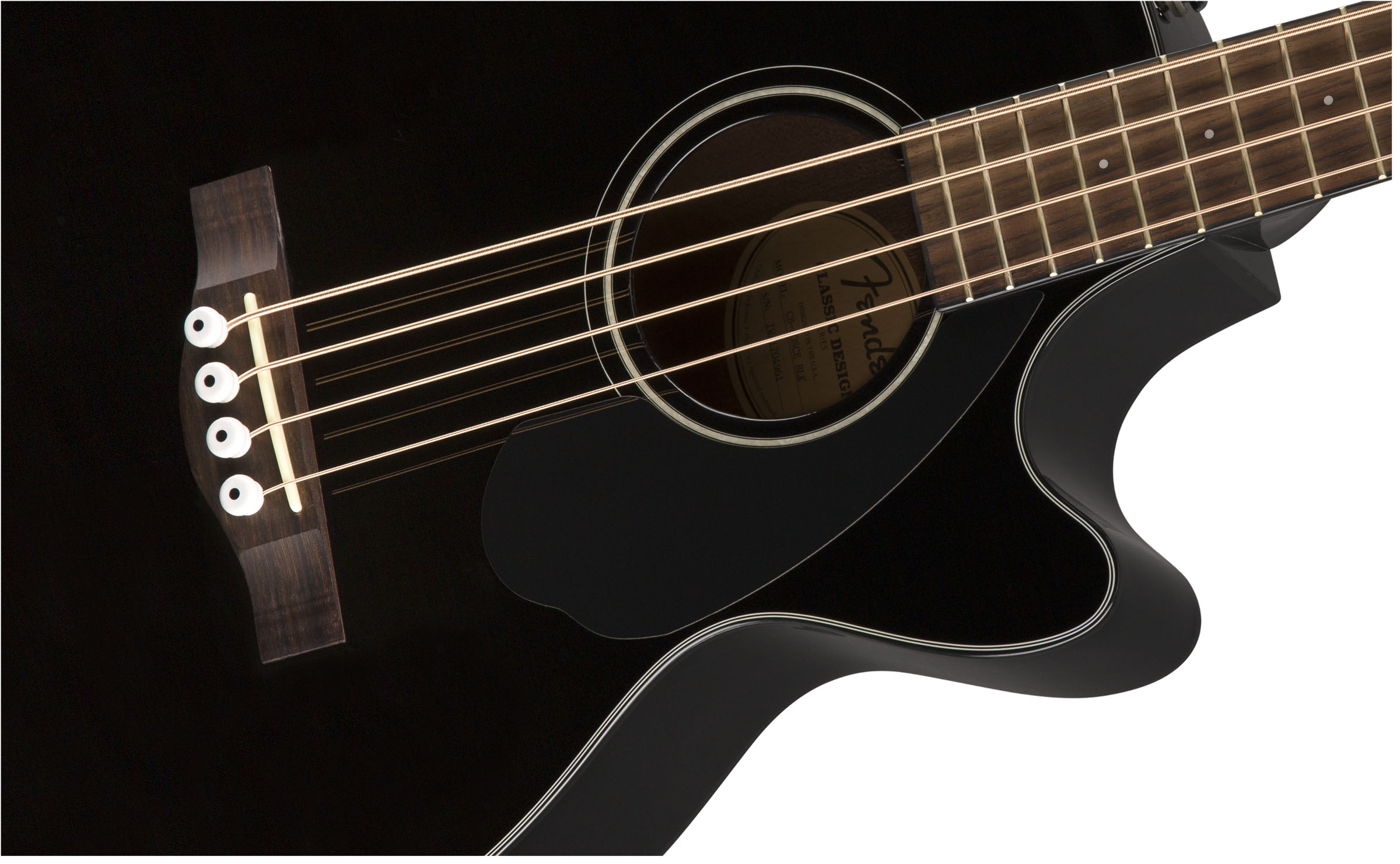 CB-60SCE Bass, Laurel Fingerboard, Black - Image 5