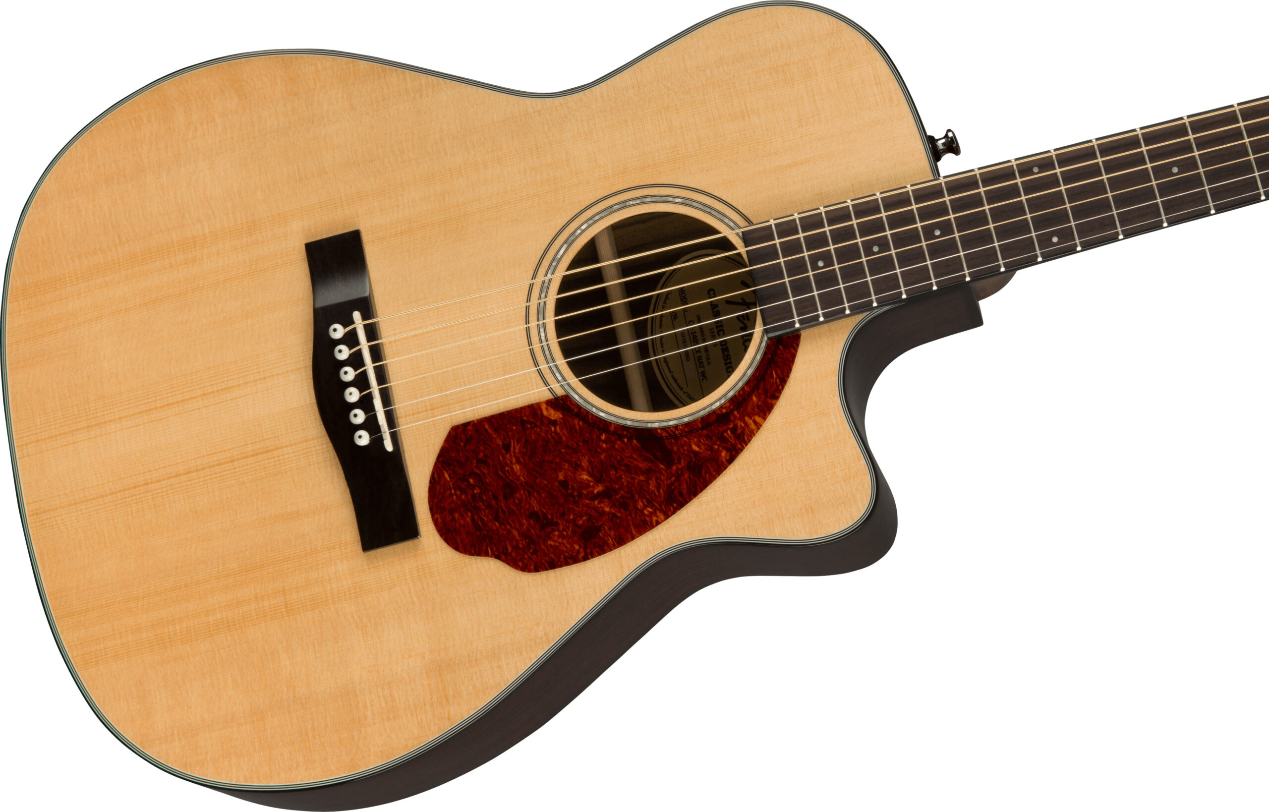 CC-140SCE Concert, Walnut Fingerboard, Natural with Case - Image 6