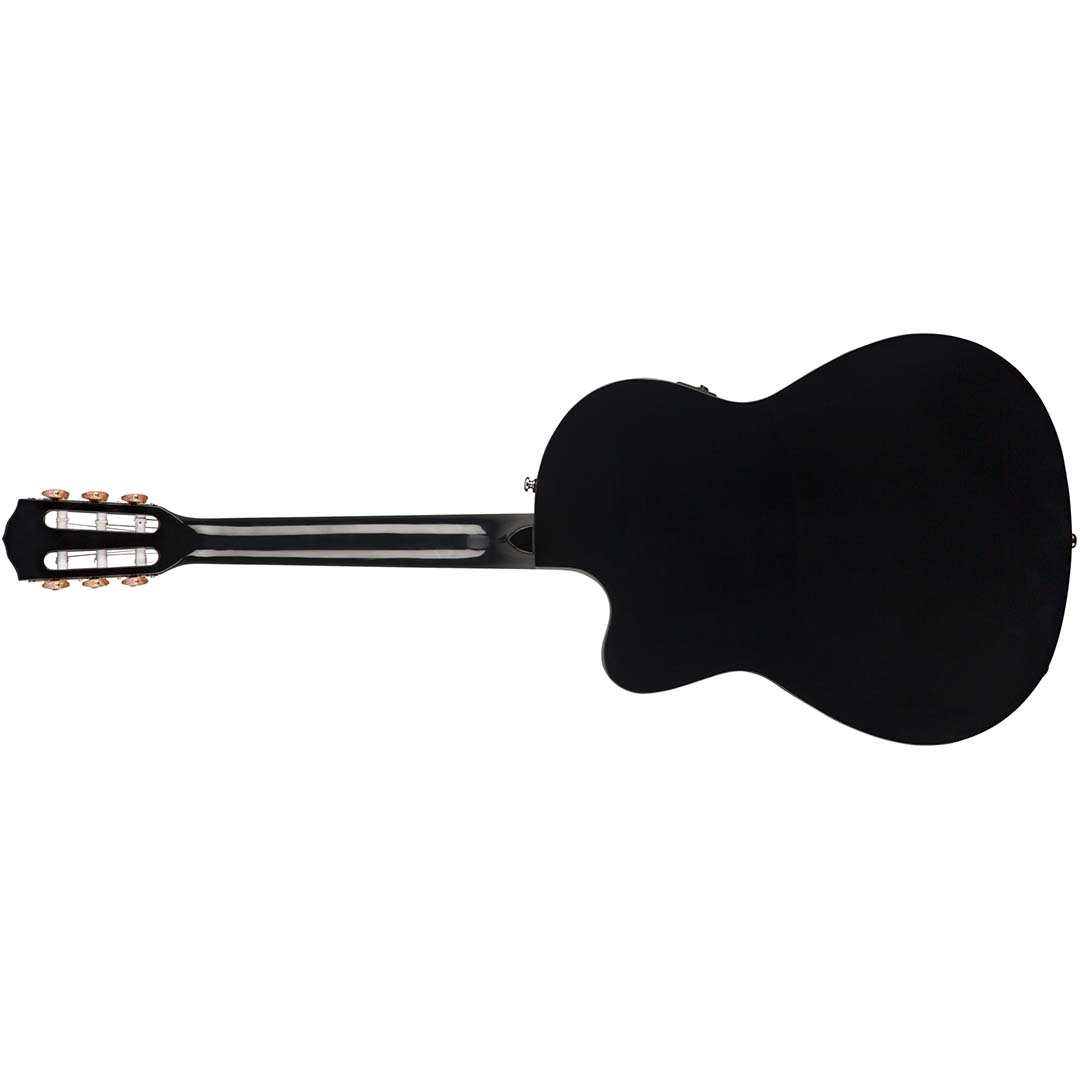 CN-140SCE Nylon Thinline, Walnut Fingerboard, Black w/case - Image 3