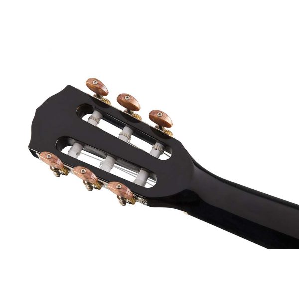 CN-140SCE Nylon Thinline, Walnut Fingerboard, Black w/case - Image 8