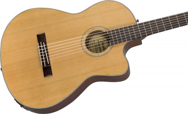CN-140SCE Nylon Thinline, Walnut Fingerboard, Natural w/Case - Image 6