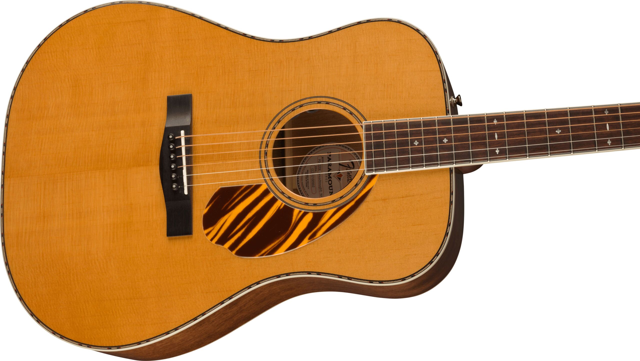 PD-220E Dreadnought, Ovangkol Fingerboard, Natural - Image 5