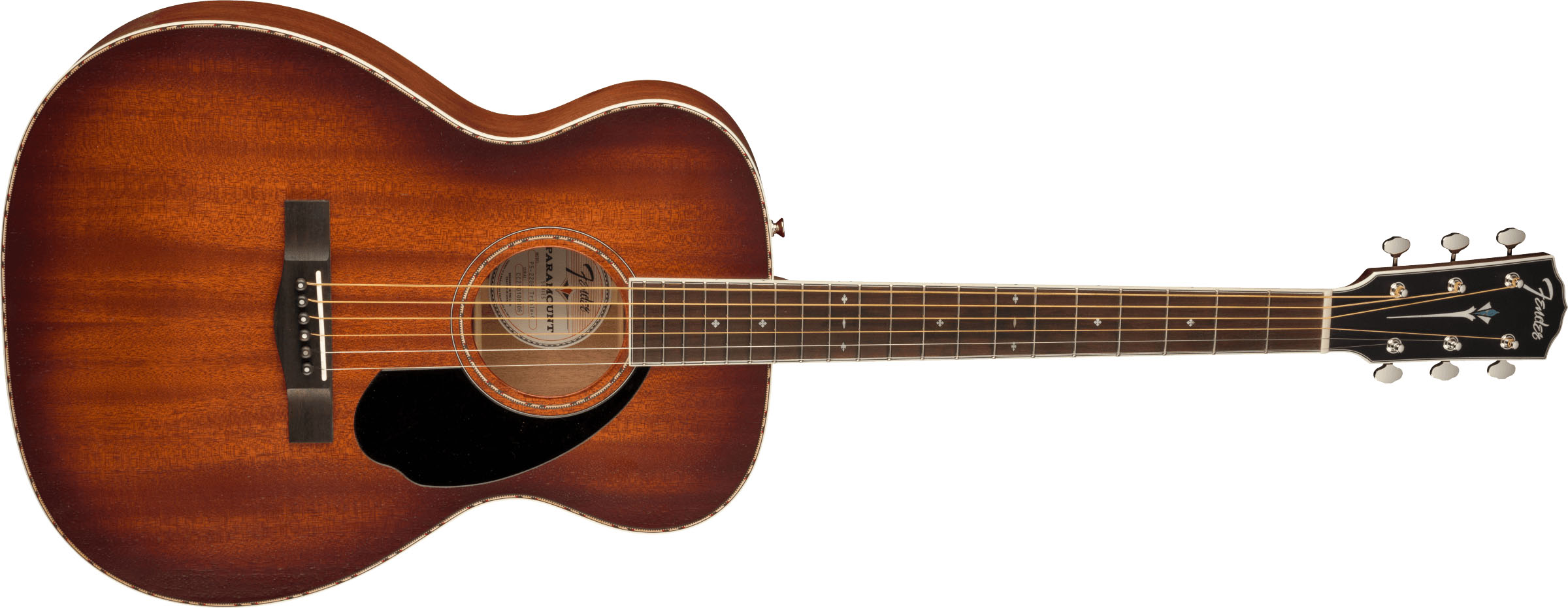 PO-220E Orchestra, All Mahogany, Ovangkol Fingerboard, Aged Cognac Burst - Image 4