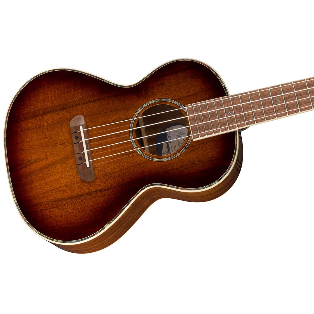 Montecito Tenor Ukulele, Walnut Fingerboard, Shaded Edge Burst - Image 5