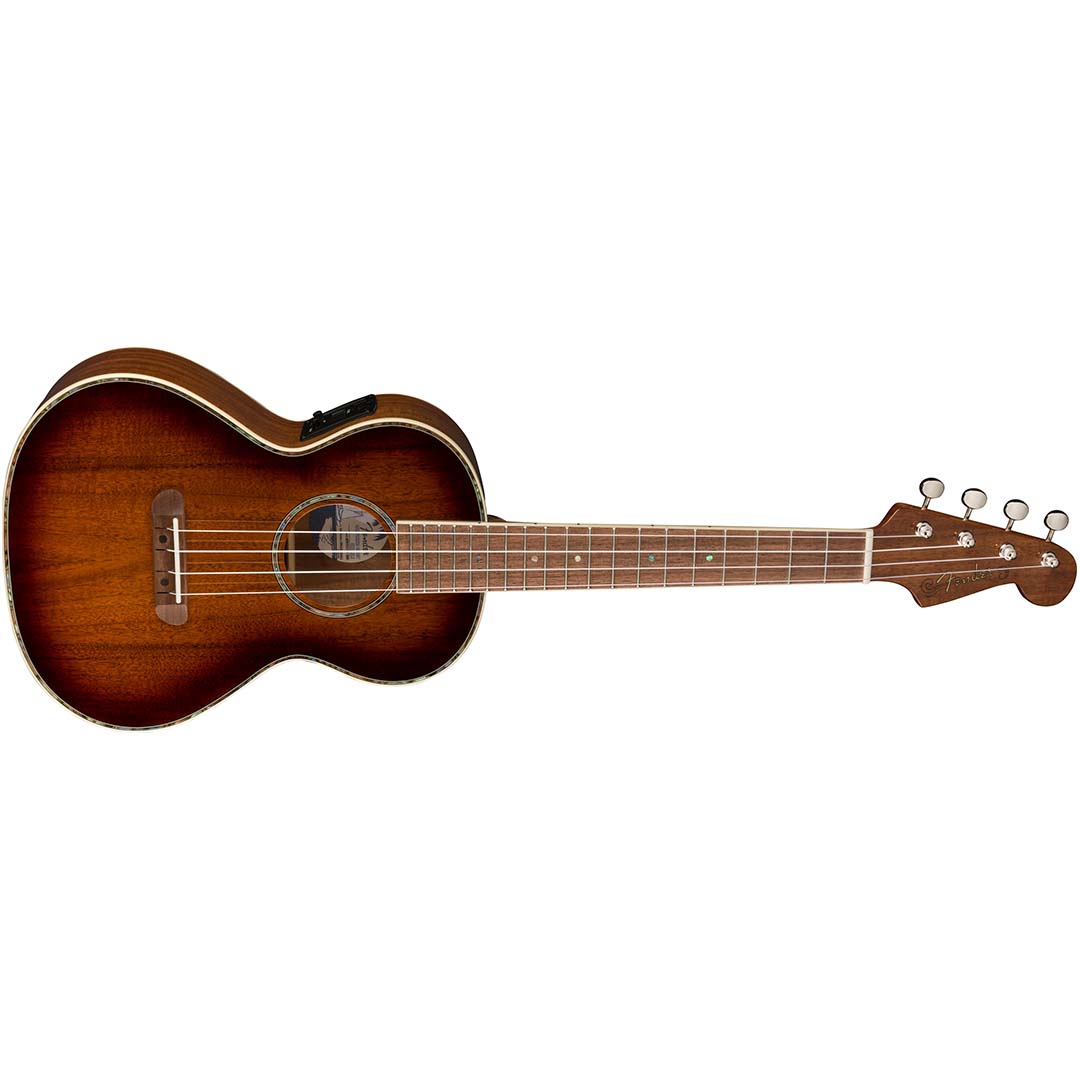 Montecito Tenor Ukulele, Walnut Fingerboard, Shaded Edge Burst - Image 4