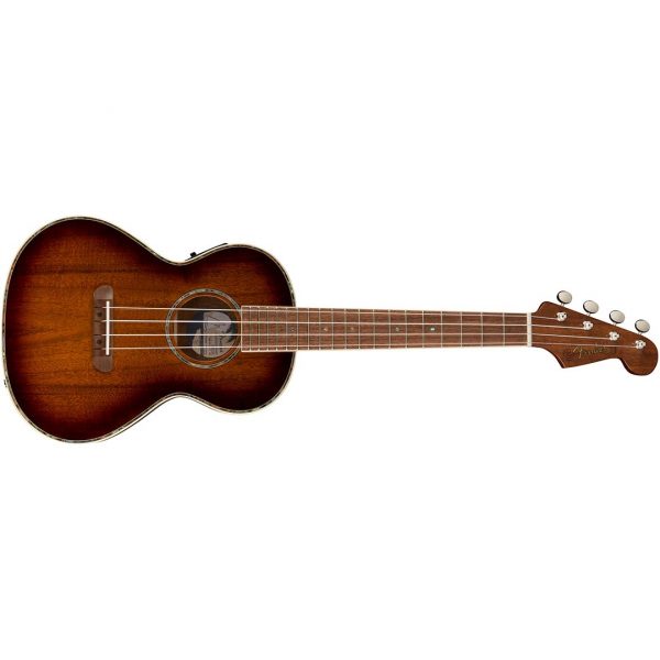 Montecito Tenor Ukulele, Walnut Fingerboard, Shaded Edge Burst - Image 2