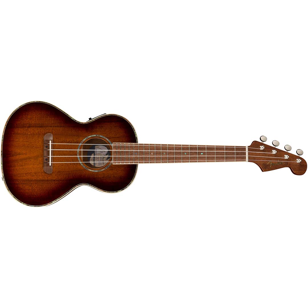 Montecito Tenor Ukulele, Walnut Fingerboard, Shaded Edge Burst - Image 2