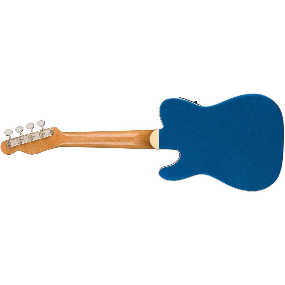 Fullerton Tele® Uke, Walnut Fingerboard, White Pickguard, Lake Placid Blue - Image 3
