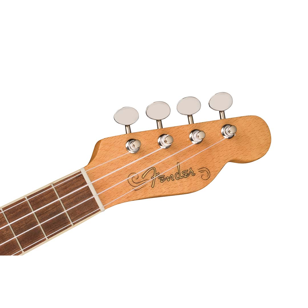 Fullerton Tele® Uke, Walnut Fingerboard, White Pickguard, Lake Placid Blue - Image 6