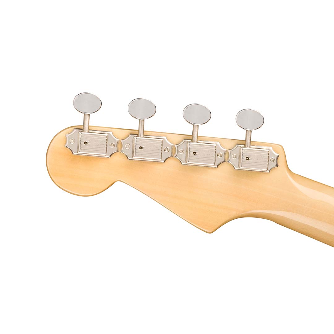Fullerton Strat® Uke, Walnut Fingerboard, White Pickguard Candy Apple Red - Image 7