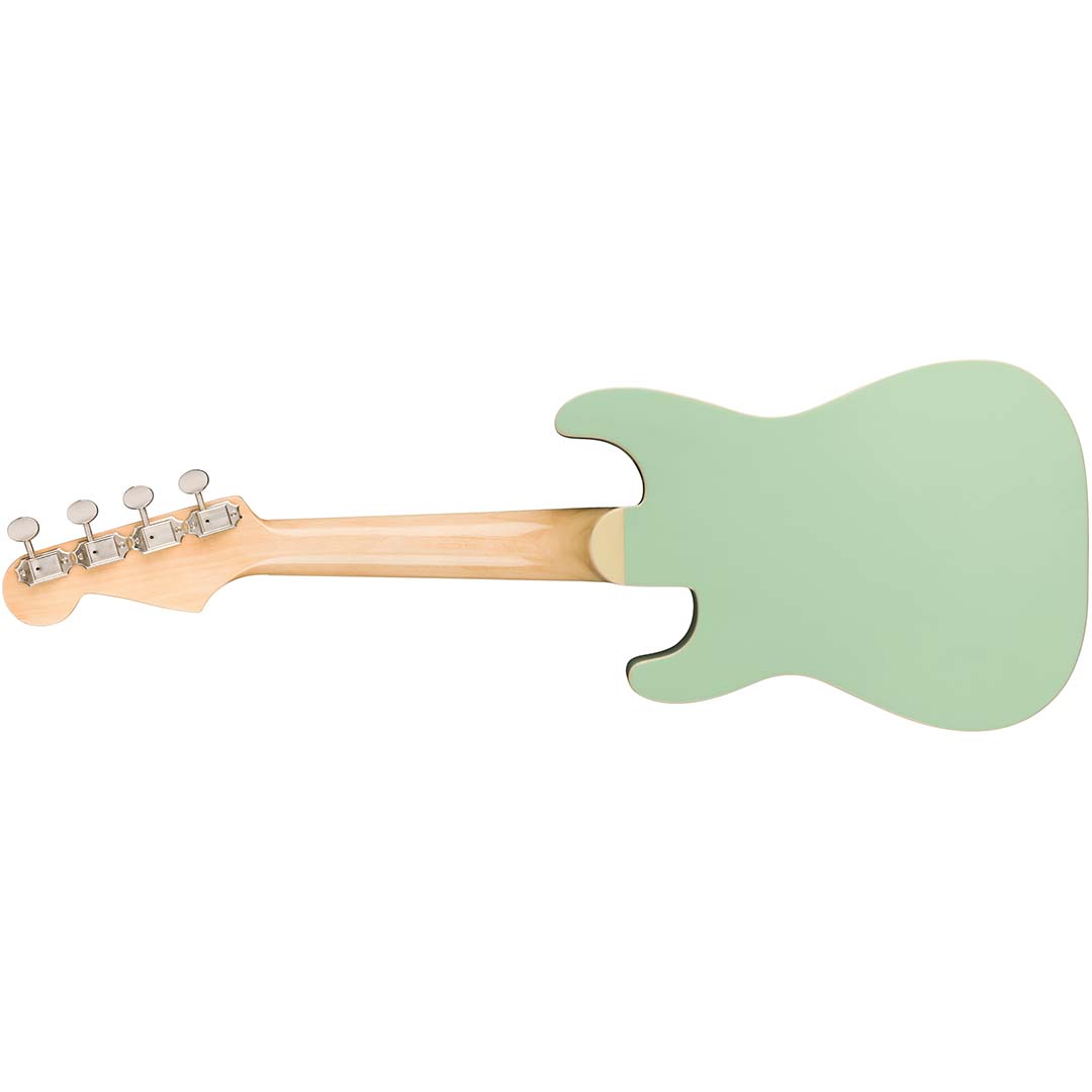 Fullerton Strat® Uke, Walnut Fingerboard, White Pickguard, Surf Green - Image 3