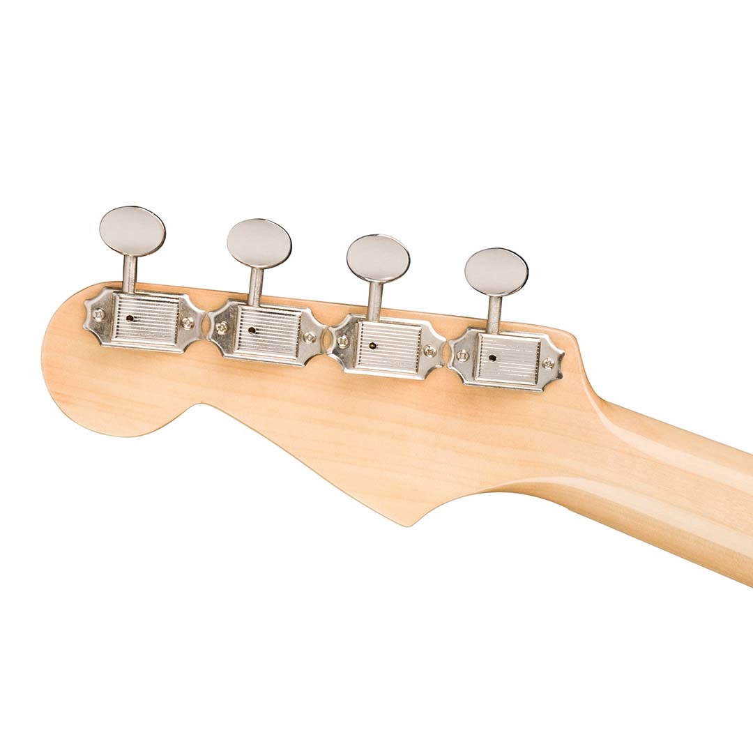 Fullerton Strat® Uke, Walnut Fingerboard, White Pickguard, Surf Green - Image 7