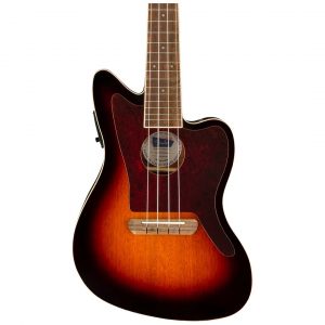 Fullerton Jazzmaster® Uke, Walnut Fingerboard, Tortoiseshell Pickguard, 3-Color Sunburst