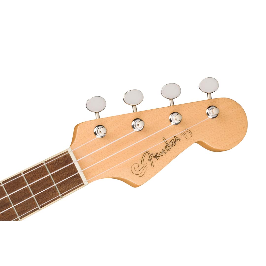 Fullerton Jazzmaster® Uke, Walnut Fingerboard, Tortoiseshell Pickguard, 3-Color Sunburst - Image 6