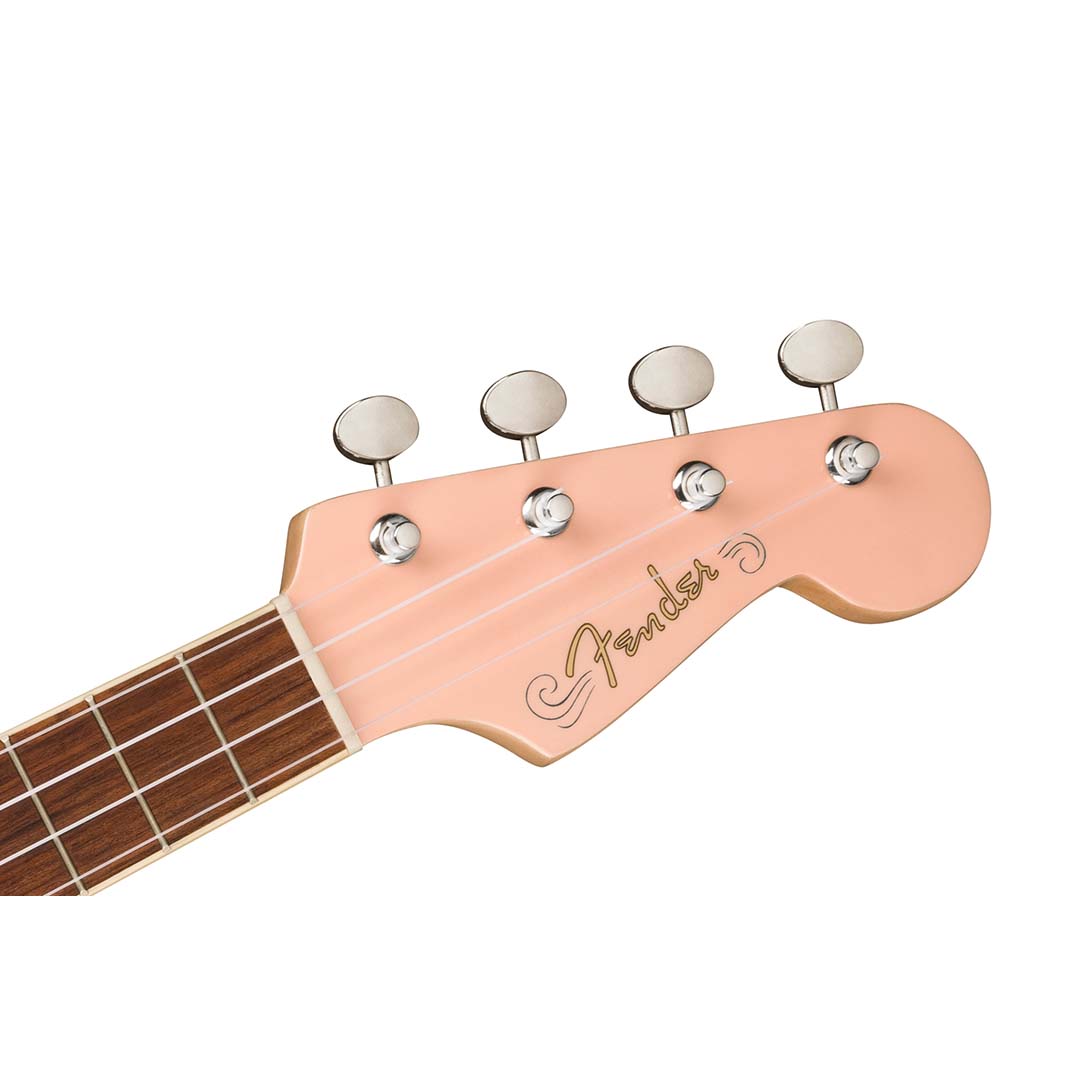 Fullerton Jazzmaster® Uke, Walnut Fingerboard, Tortoiseshell Pickguard, Shell Pink - Image 6