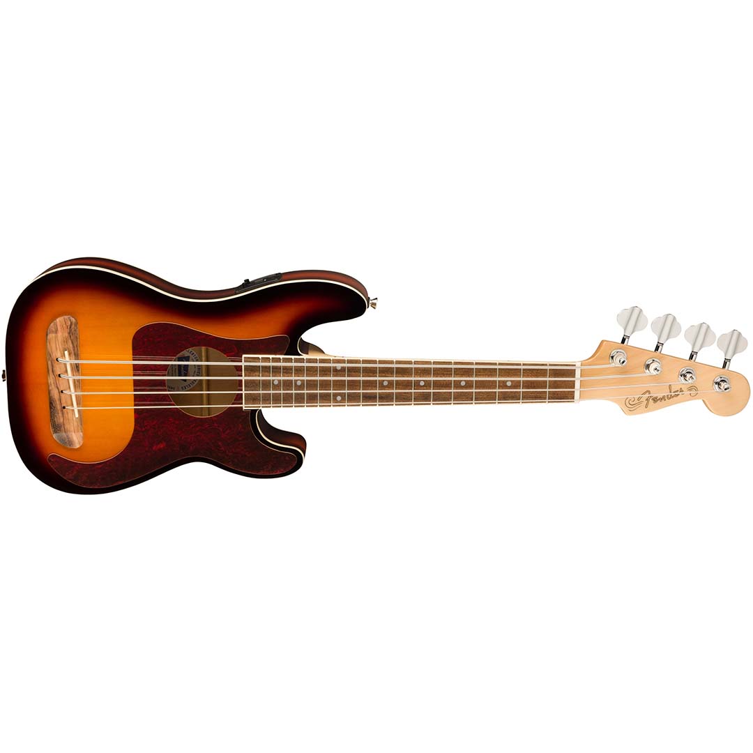 Fullerton Precision Bass® Uke, Walnut Fingerboard, Tortoiseshell Pickguard, 3-Color Sunburst - Image 4