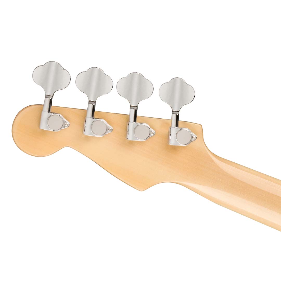Fullerton Precision Bass® Uke, Walnut Fingerboard, Tortoiseshell Pickguard, Olympic White - Image 7