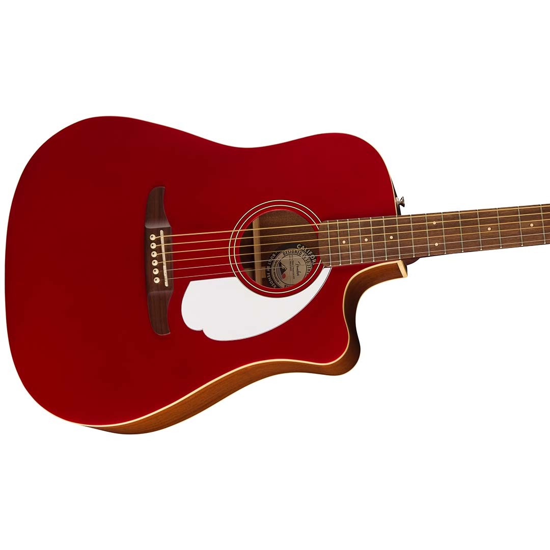 Redondo Player, Walnut Fingerboard, White Pickguard, Candy Apple Red - Image 5