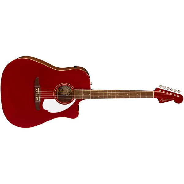 Redondo Player, Walnut Fingerboard, White Pickguard, Candy Apple Red - Image 4