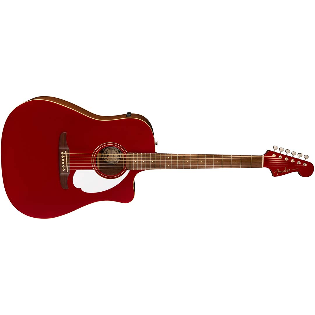 Redondo Player, Walnut Fingerboard, White Pickguard, Candy Apple Red - Image 4
