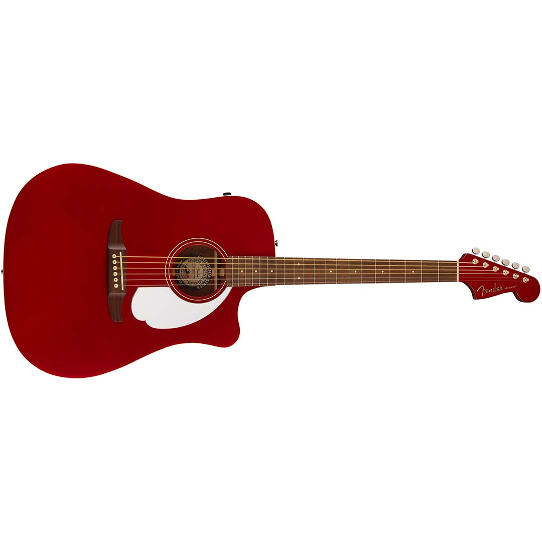 Redondo Player, Walnut Fingerboard, White Pickguard, Candy Apple Red - Image 2