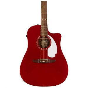 Redondo Player, Walnut Fingerboard, White Pickguard, Candy Apple Red