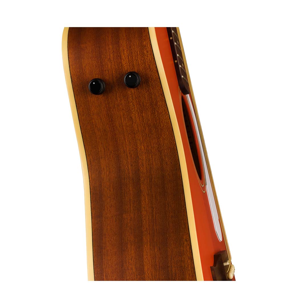 Malibu Player, Walnut Fingerboard, White Pickguard, Fiesta Red - Image 8