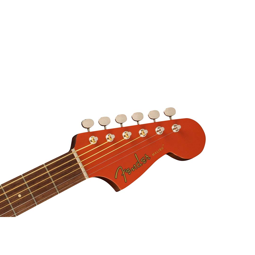 Malibu Player, Walnut Fingerboard, White Pickguard, Fiesta Red - Image 6