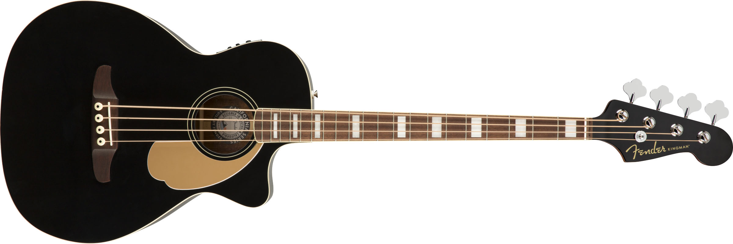 Kingman Bass, Walnut Fingerboard, Black - Image 2