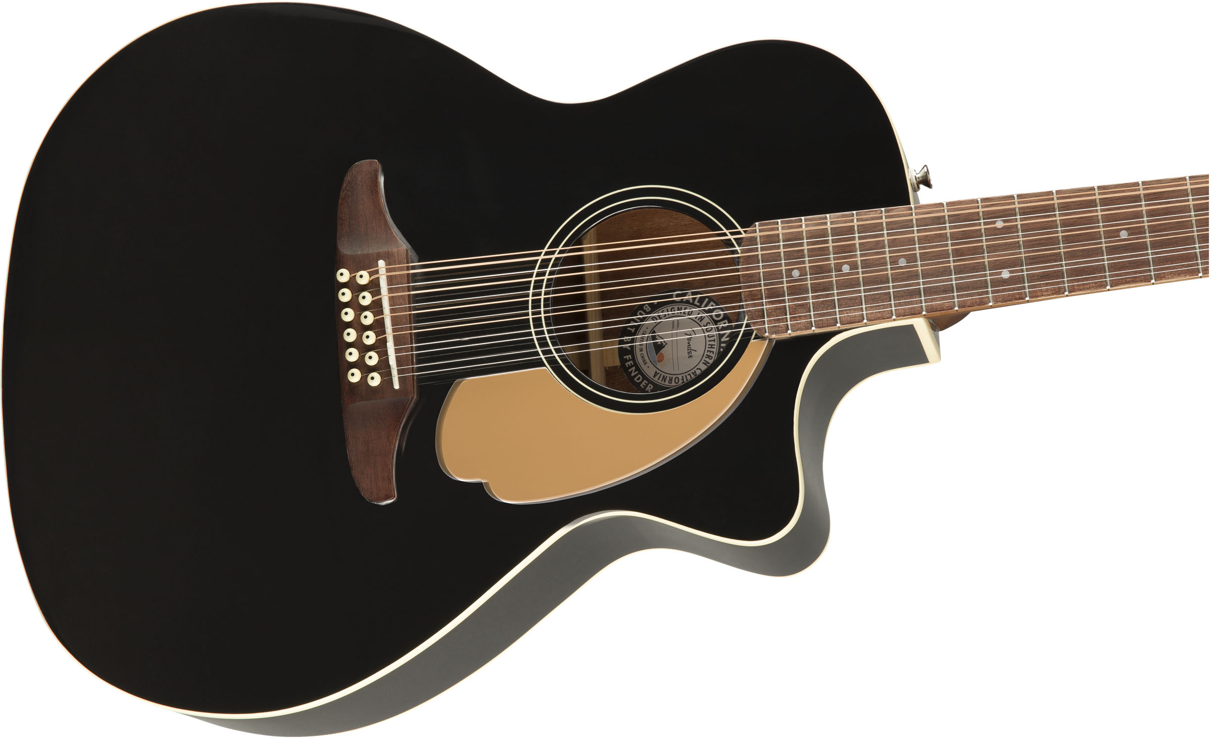 Villager 12-String, Walnut Fingerboard, Black V3 - Image 6