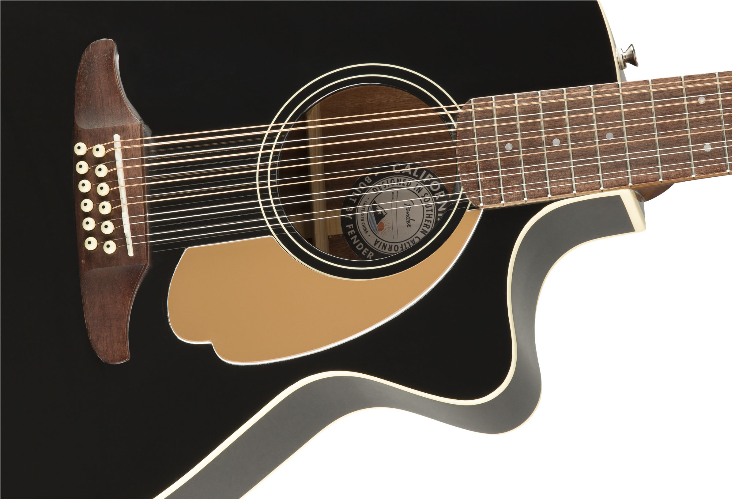 Villager 12-String, Walnut Fingerboard, Black V3 - Image 5