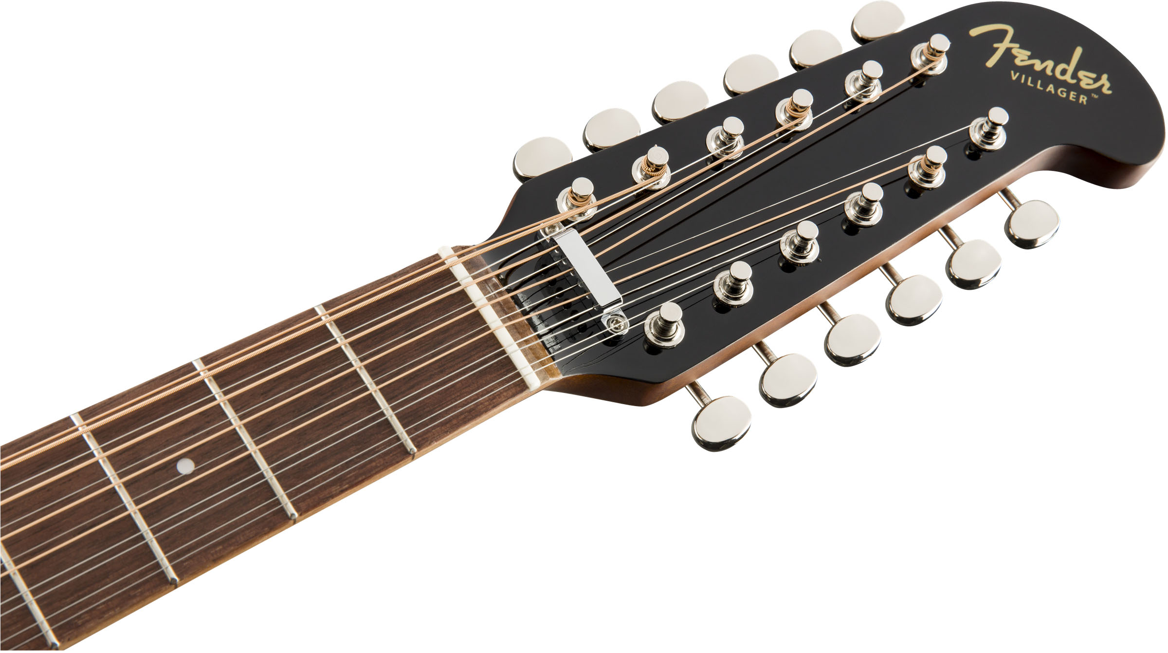Villager 12-String, Walnut Fingerboard, Black V3 - Image 7