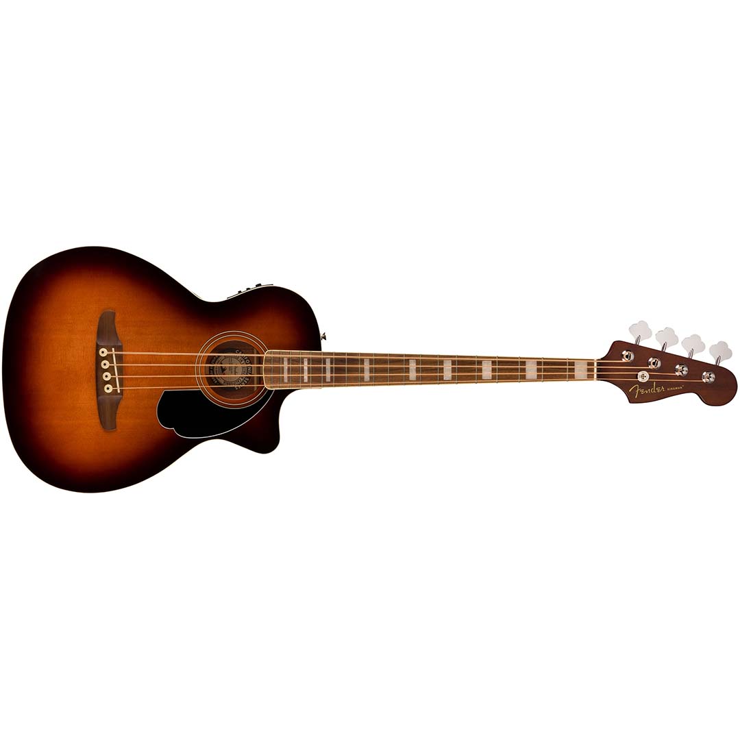 Kingman™ Bass, Walnut Fingerboard, Black Pickguard, Shaded Edge Burst - Image 2