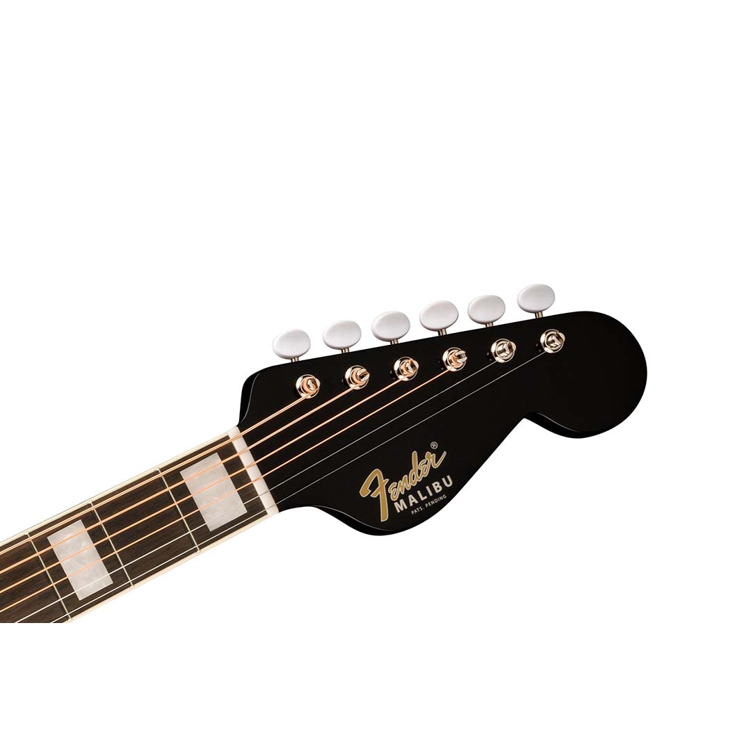 Malibu Vintage, Ovangkol Fingerboard, Gold Pickguard, Black - Image 6