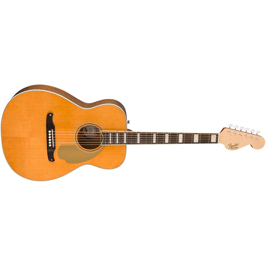 Malibu Vintage, Ovangkol Fingerboard, Gold Pickguard, Aged Natural - Image 4