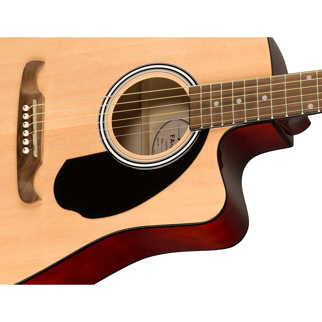 FA-125CE, Walnut Fingerboard, Natural - Image 5
