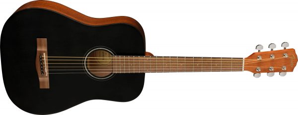 FA-15 3/4 Scale Steel with Gig Bag, Walnut Fingerboard, Black - Image 4