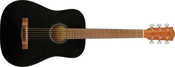 FA-15 3/4 Scale Steel with Gig Bag, Walnut Fingerboard, Black - Image 2