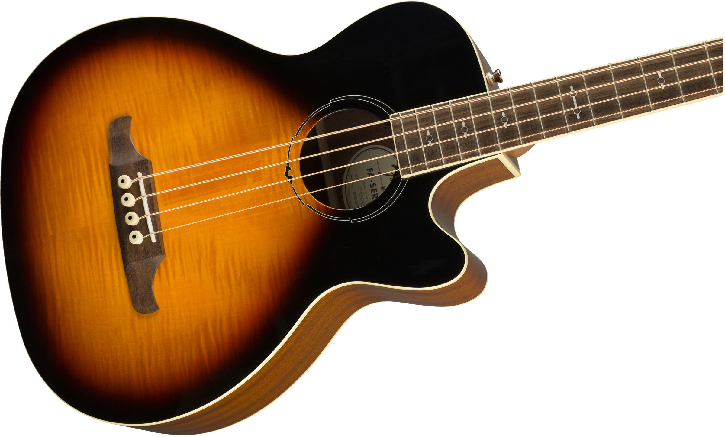 FA-450CE Bass, Laurel Fingerboard, 3-Color Sunburst - Image 6