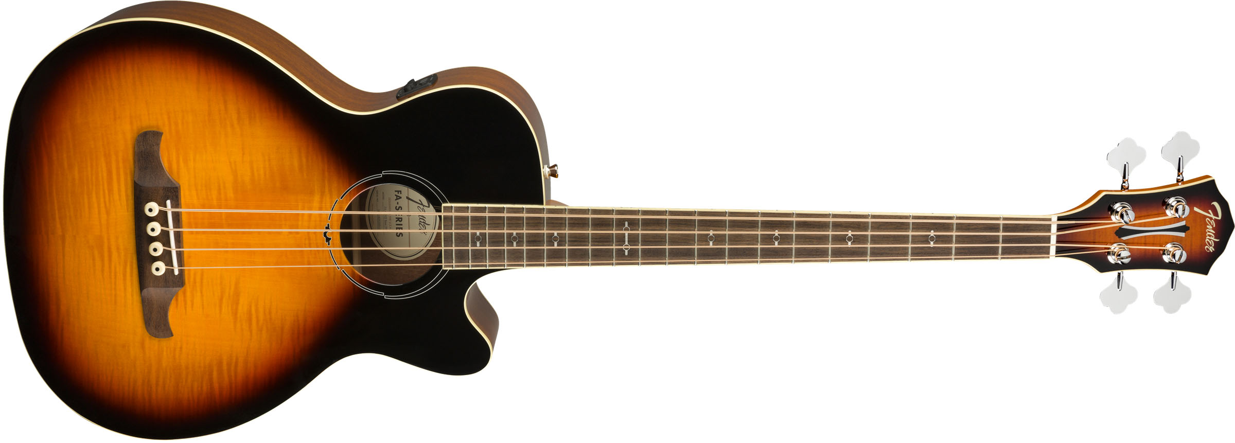 FA-450CE Bass, Laurel Fingerboard, 3-Color Sunburst - Image 4