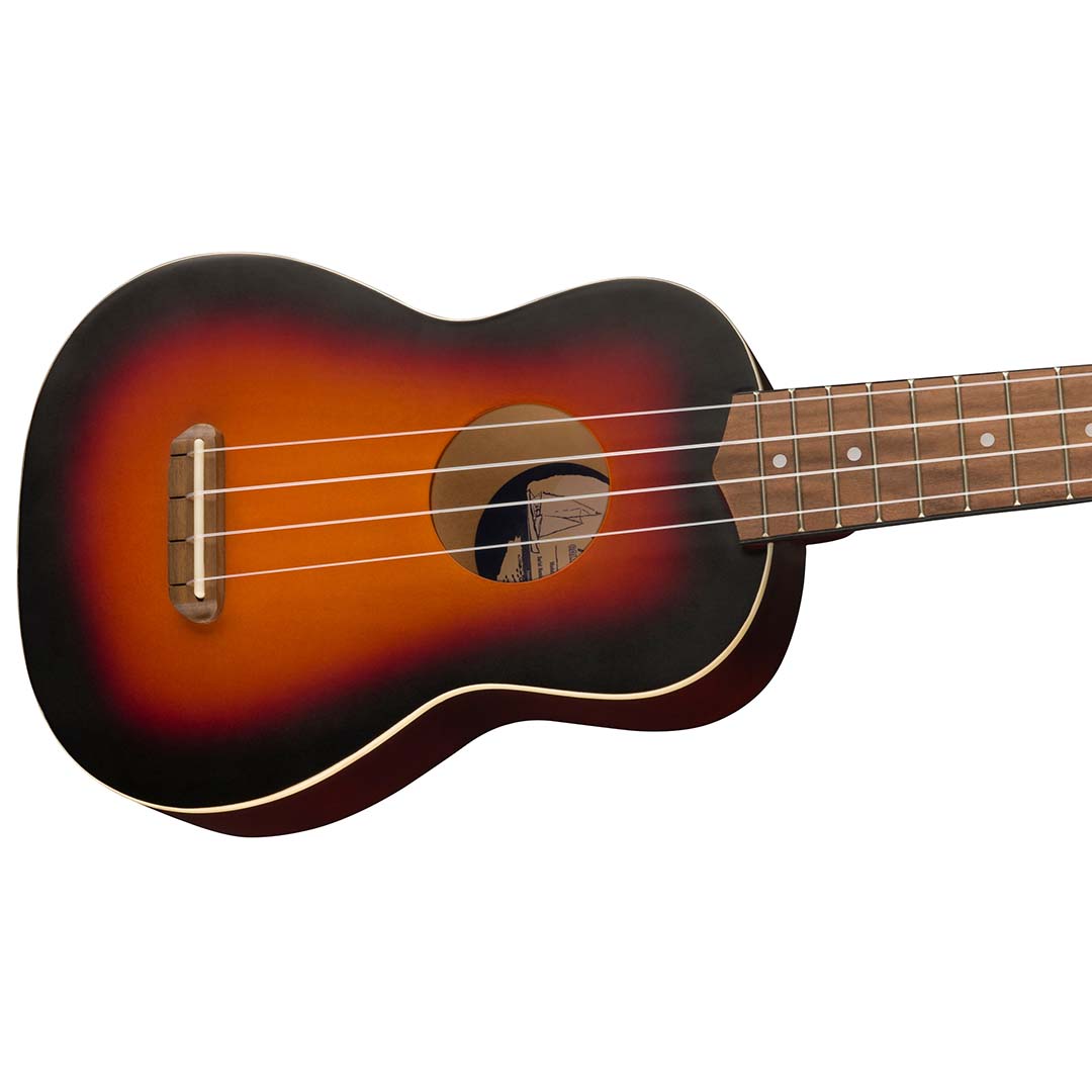 Venice Soprano Uke, Walnut Fingerboard, 2-Color Sunburst - Image 5